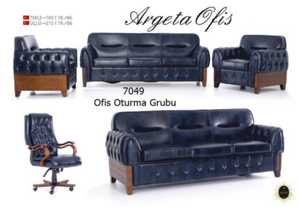 Deri kaplama estetik 7049 Ofis Kanepeleri