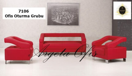 Konforlu oturum alanları sunan şık 7106 Ofis Kanepeleri.