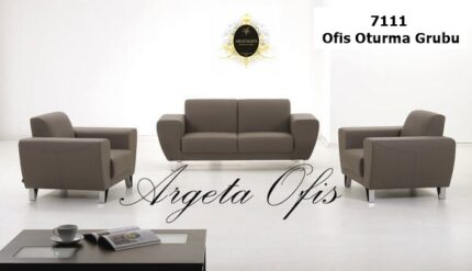 Zarif dikiş detaylarıyla estetik 7111 Ofis Kanepeleri.