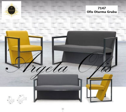 Dinamik ofis alanlarına uyum sağlayan estetik 7147 Ofis Kanepeleri.