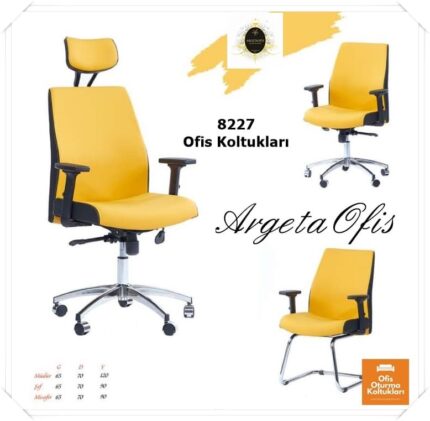 Ergonomik tasarımı ve şık görünümüyle siyah Göz alıcı renk seçenekleri ile lüks 8227 Ofis Koltuklarılarımız
