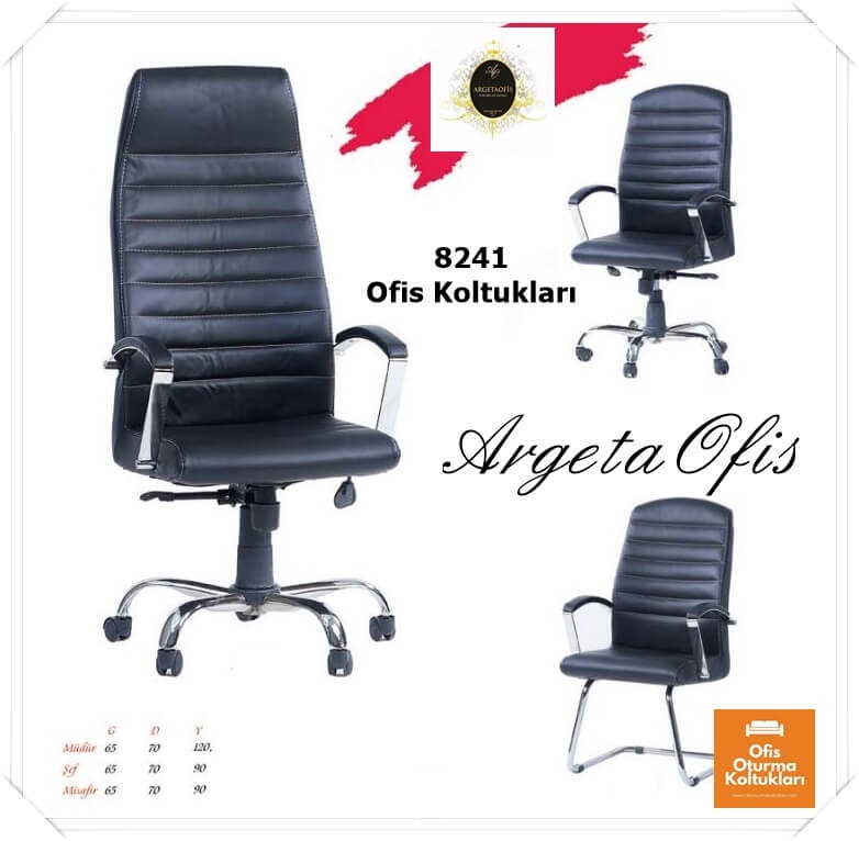 Sağlıklı bir çalışma ortamı için tasarlanmış ergonomik 8241 Ofis Koltukları Ayarlanabilir başlıklı